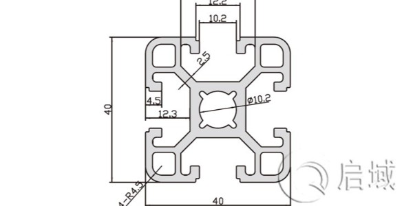 两款常用的10mm槽宽的40系列工业铝型材