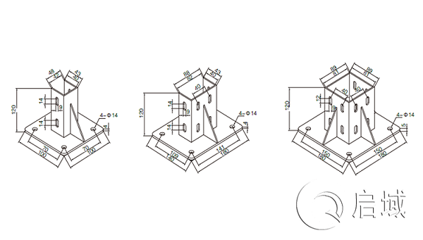 QY-方形地脚图纸